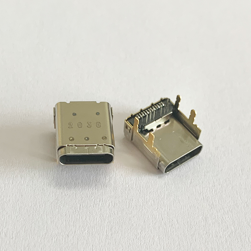 US -CF-SMD-022-HB Type C USB3.1 24 PIN Female Connector DIP+SMT