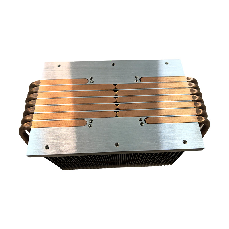 Snap-fit Fin + Heat Pipe Heatsink.