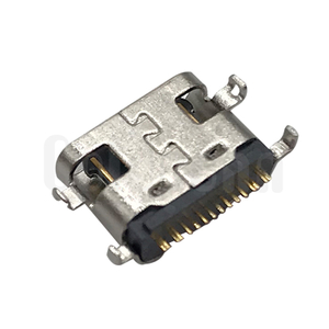 HCF002-2A1H1A103-OHR Type C USB 16PIN Female Single Row Sinking Plate 1.0-2