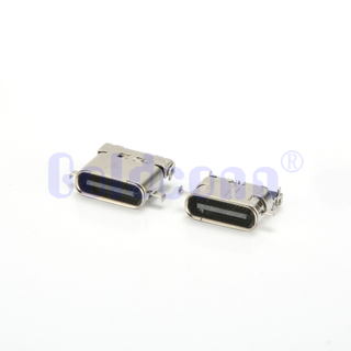 CF051-24LB02R-C3 Type C TID USB 24 Pin Female Connector Sinking Double Shell