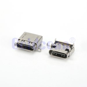 CF324-015SCB12R Type C USB 4.0 24 PIN Connector SMT Sinking,Double Shell,Double Mounting