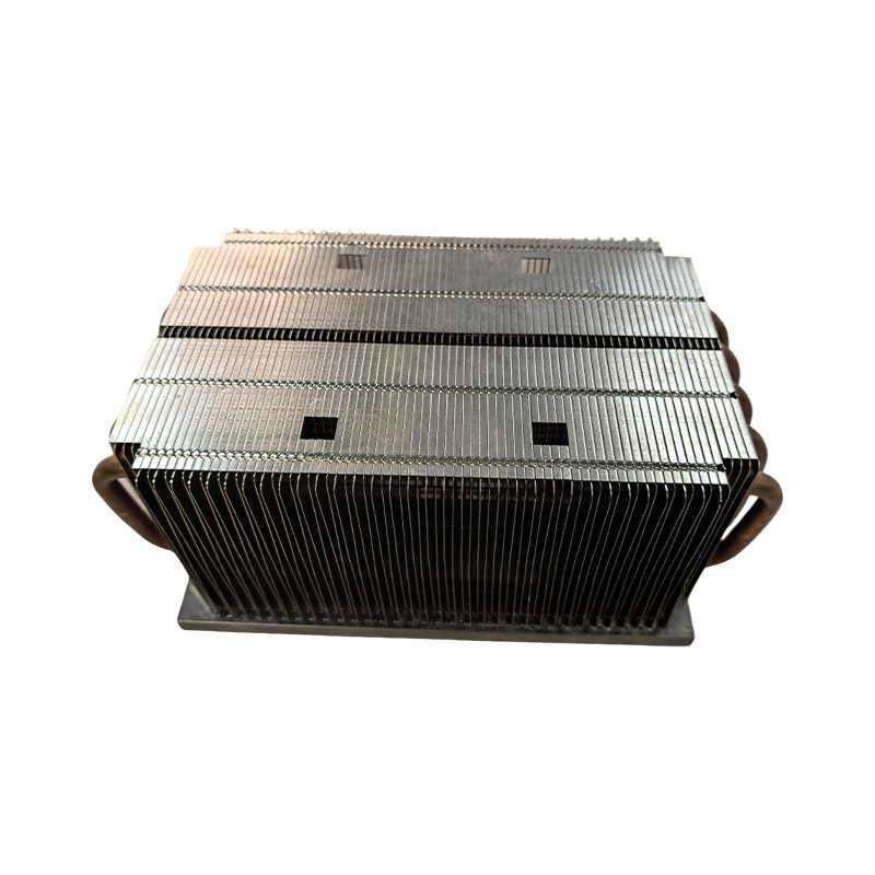 Snap-fit Fin + Heat Pipe Heatsink.