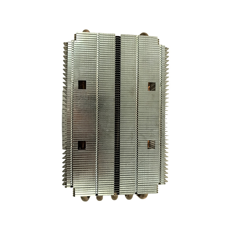 Snap-fit Fin + Heat Pipe Heatsink.